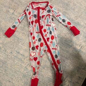 Little Sleepies Valentines Zippie